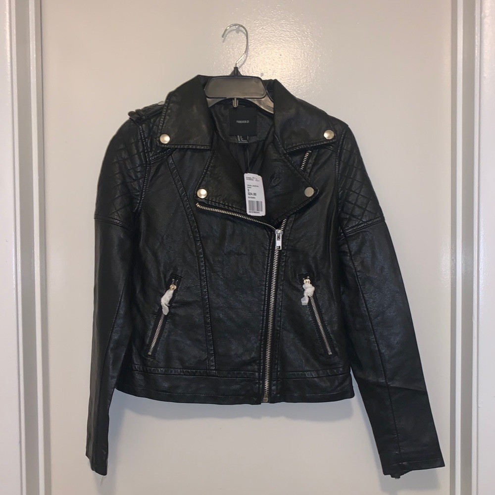 Forever 21 Black Leather Jacket